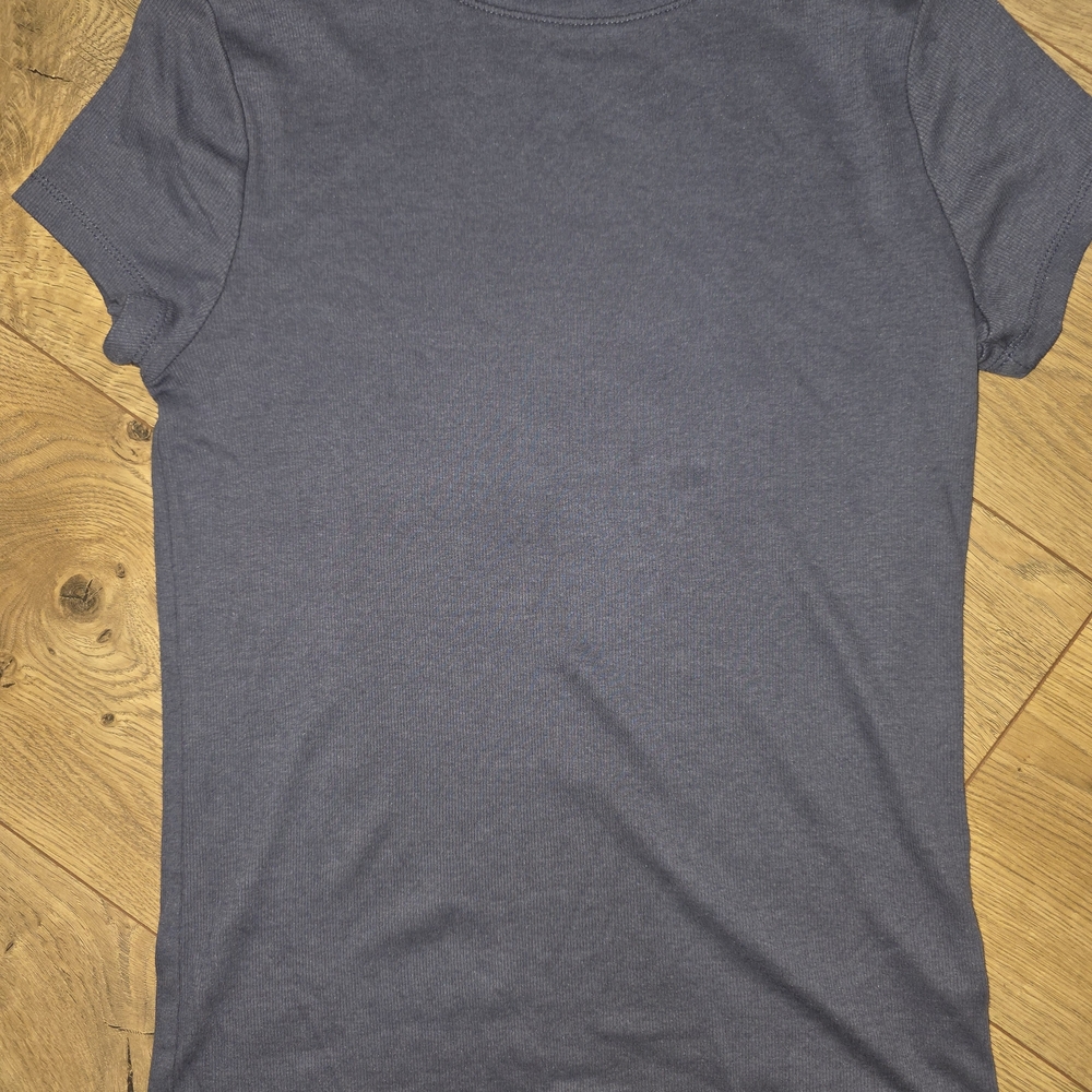 a new day Short Sleeve Crew Tee in Slate Blue-Gray